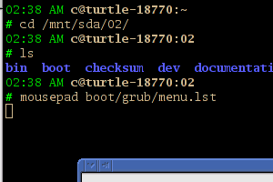 Screenshot of configuring boot step 2.