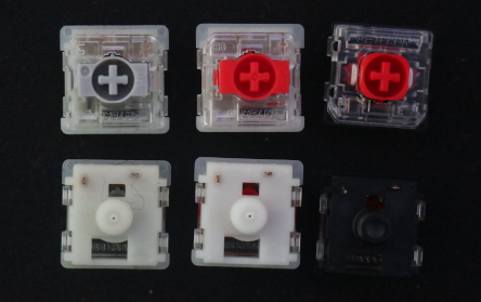All three different switches, side by side.